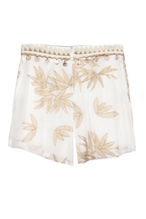 Lightweight cream ramie Bermuda shorts PHO FIRENZE | 5423008LOTONATURALE
